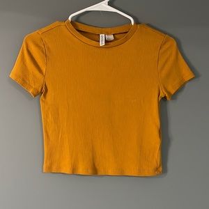 Orange Fitted Crop top